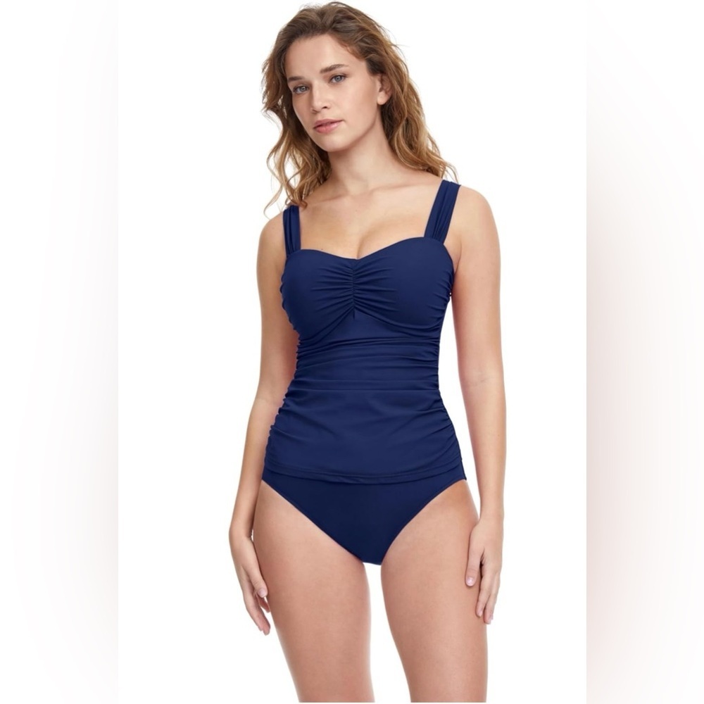 Profile by Gottex Women's Standard Sweetheart Cup Sized Tankini Top Swimsuit